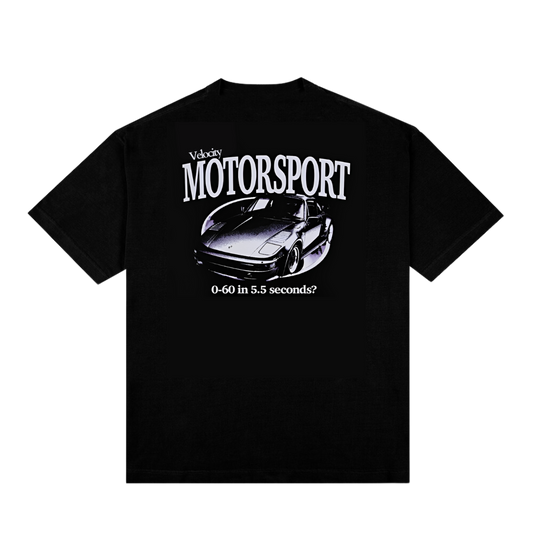 Camiseta ''Velocity Motorsport 0-60s'' - Preta